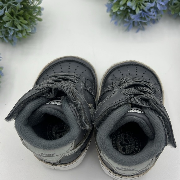 Baby Nike Force 1 Size 1C Grey/White 325331-005 - Picture 5 of 8